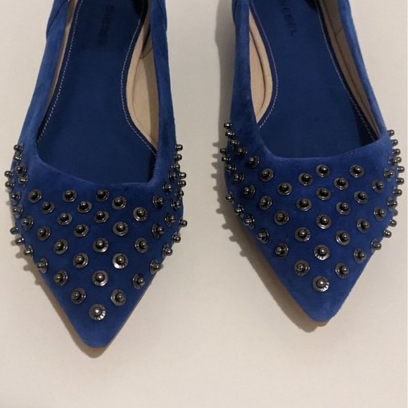 DIESEL ATOMIC BLONDIE Blue Flats - Picture 3 of 10